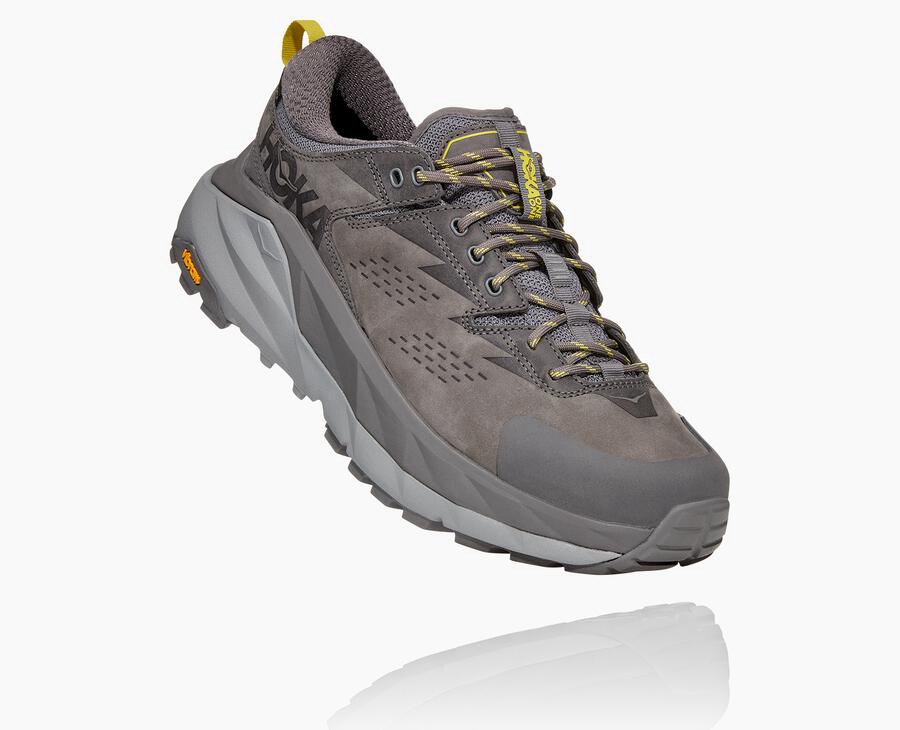 Hoka Australia One One Kaha Low GORE-TEX - Mens Trail Shoes Grey - CROFD-3419